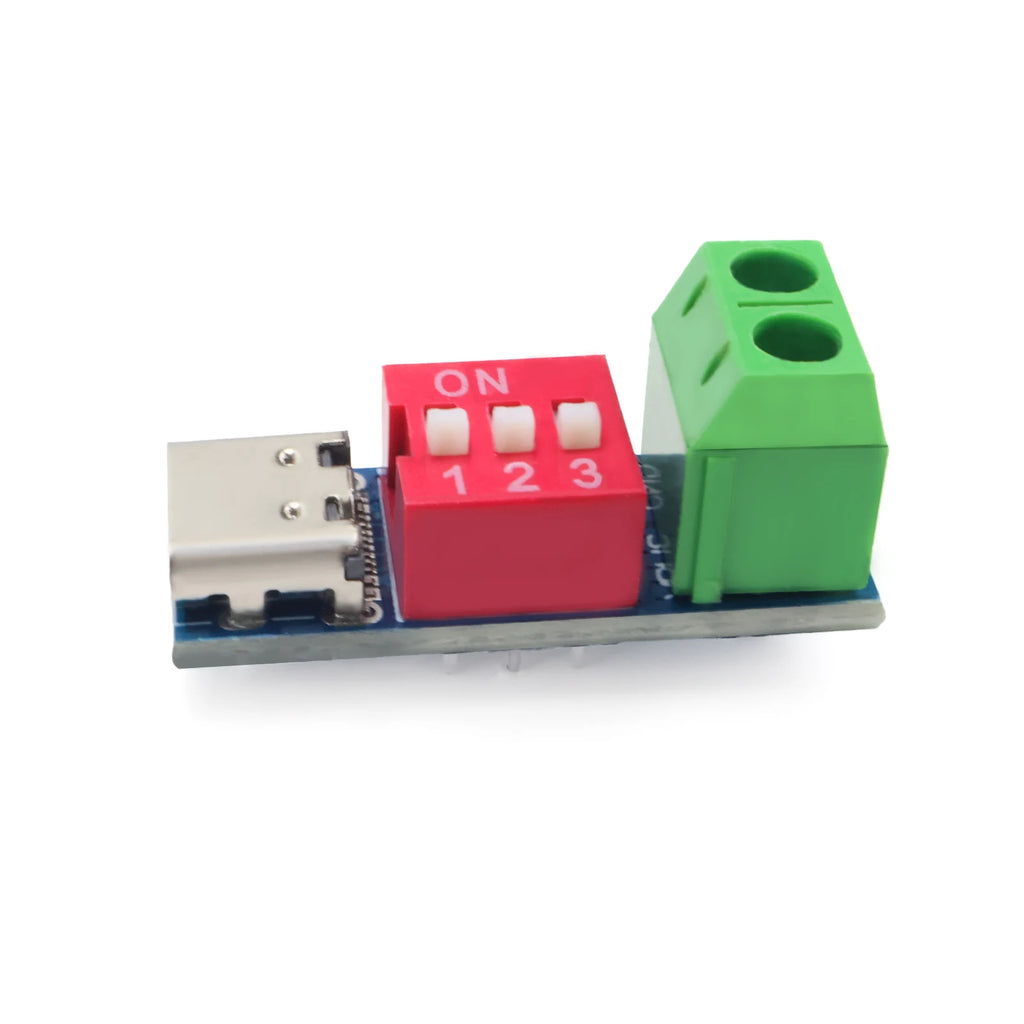 Type-C PD QC Trigger Module 5V 9V 12V 15V 20V DIP Switch Adjustable 100W Decoy with Screw Terminal for Power Bank Router DIY