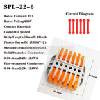 Wire Connectors KV-223-2 Terminal Block Push-in Quick Connector Docking Wiring Connector Electrical Plug-in Fast Cable Connector