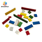10PCS 2.54mm Single Row Female Pin Header 1×2/3/4/6/8/10/16/40Pin Colorful Socket for PCB Board & Prototyping
