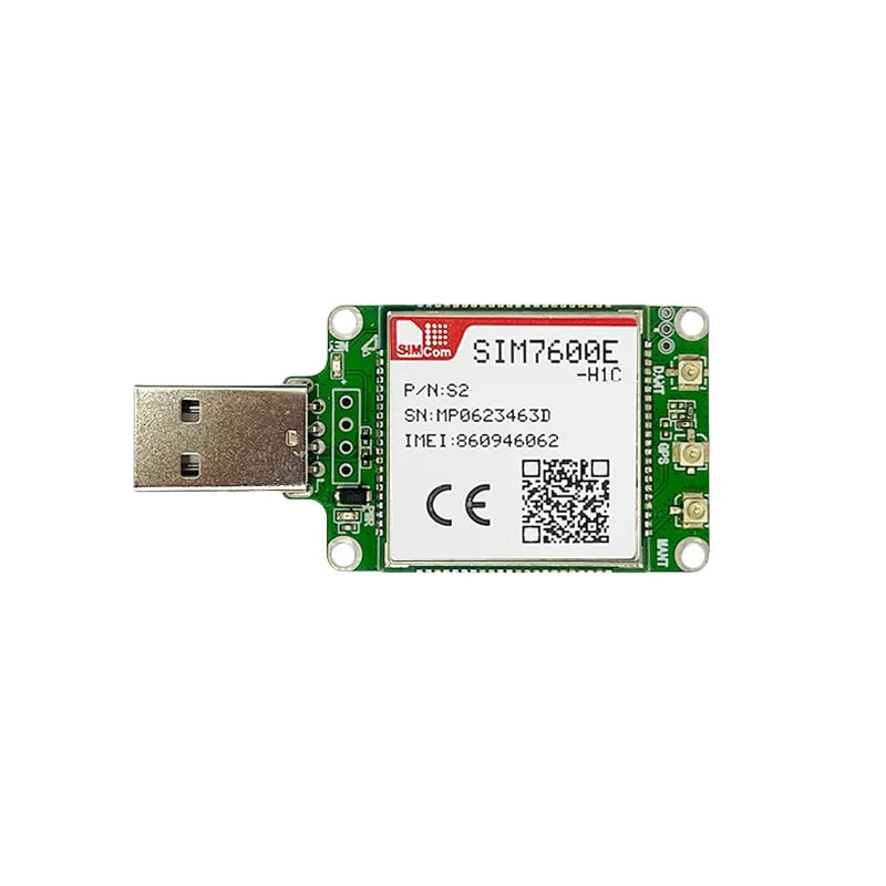 SIMCOM SIM7600 Series SIM7600G/ SIM7600E/SIM7600G-H/SIM7600E-H/SIM7600E-H1/SIM7600E-L1C/SIM7600SA/NA/JC-H 4G LTE Cat4 USB Dongle