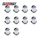 10PCS SMD Aluminum Electrolytic Capacitor 6.3V 10V 16V 25V 35V 50V 1UF 2.2UF 10UF 22UF 47UF 100UF 220UF 470UF 1000UF