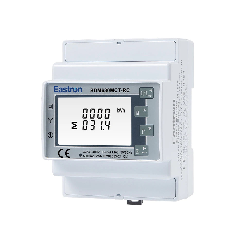 SDM630MCT-RC+3pcsESCT-RC60-240 Three Phase Three Wire Rogowski Coil Energy Meter High Precision Energy Meter with Rogowski Coil