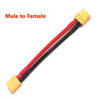 XT60 Male Female Connector Plug Set with Silicone Insulation 12AWG/14AWG Battery Extension Cable for RC Lipo Batteries And Drone