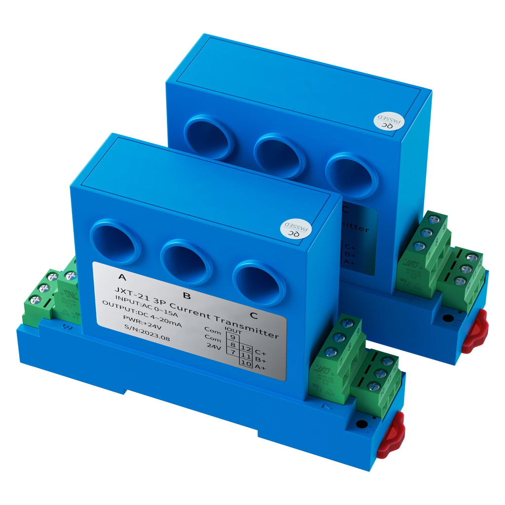3 Phase Current Transmitter 2A 5A 10A 20A 50A 4-20mA 0-10V 0-5V AC Current Transducer AC Current Sensor