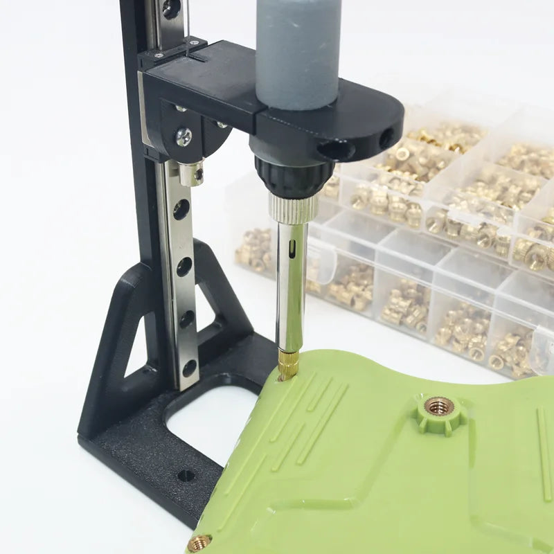 Heat Set Insert Press Tool Electric Soldering Iron Tip M2 M3 M4 M5 M6 M8 Thread Brass Inserts Nut Embedded Kit for 3d Printing
