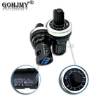 LA42DWQ-22 1K 2K 5K 10K 20K 50K 100K 200K 22mm Diameter Pots Rotary Potentiometer Converter Governor Inverter Resistance Switch
