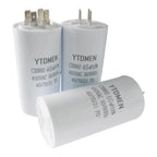 CBB60 450VAC 4~60μF ±5% 4-Pin Double Insert Motor Run Capacitor for Air Conditioner/Refrigerator/Pump，50/60Hz
