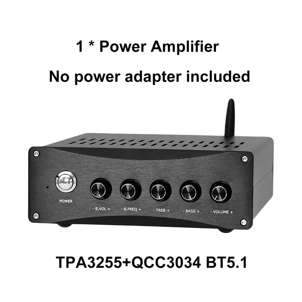 YJCO TPA3255 Bluetooth Power Amplifier 300Wx2+600W 2.1 QCC3034 QCC3084 PCM5102 Decoder LLC Built-in LLC Switching Power Supply