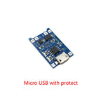 1/3/5pcs Type-C Micro Mini USB 5V 1A 18650 TP4056 Lithium Battery Charger Module Charging Board With Protection Dual Functions