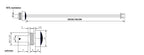 TZW NTC Thermistor Temperature Sensor M8 Hexagonal Thread Probe B3950 1% 5K 10K 15K 20K 50K 100K 60CM 1M 2M