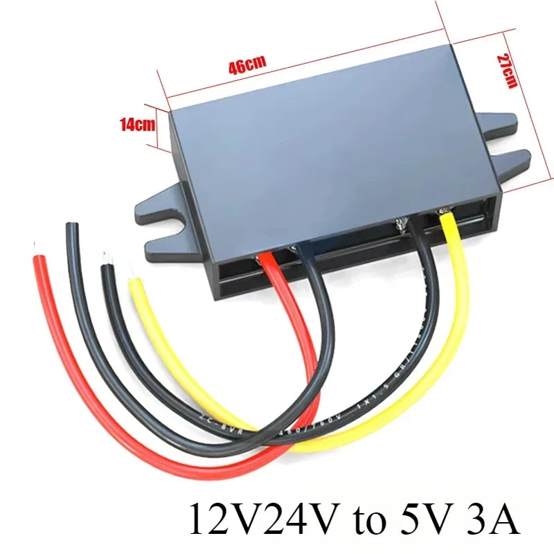 DC 12V 24V to 5V 12V to 5V 1A 3A 5A 8A 10A 5 Volts Voltage Reducer Step-down Module Power Converter Buck Voltage Converter