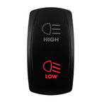 Red Led Light Rocker Switch 12V/24V SPST DPDT Toggle Switch ON OFF/ ON OFF ON Backlight Latching / Momentary Dash Panel Control