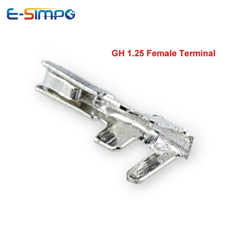 100pcs 1.25mm GH1.25 Male Female Terminals Male Crimp Pins Connectors