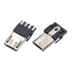 20pcs Micro USB 2.0 Male 2p/4p/5Pin USB Connectors USB Connector Port Jack Tail Sockect Plug Terminal