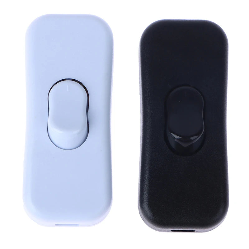 New 1Pc Light Switch AC 250V ON/OFF Table Desk Lamp Cord Toggle Rocker Switches Control For LED Lights Wiring Electric Switch