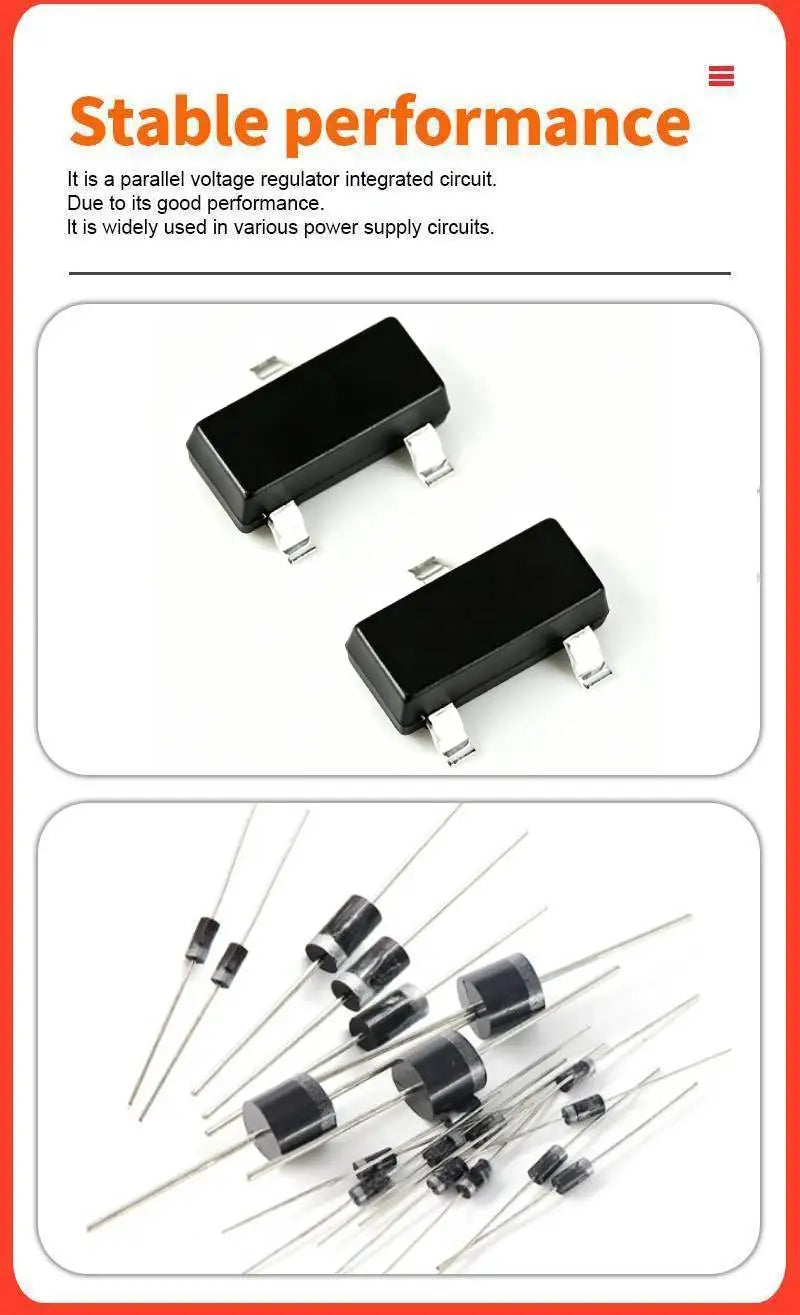 50 Pcs MMBT3904 MMBT3906 MMBT5551 MMBT5401 SOT-23 SMD BJT Transistor 40V-160V Used For Switching Amplification Complex Pair