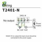 Dual Display Time Relay Module DC 12V Time Delay Relay Relay Timing Delay Cycle Time Control Switch 20A Passive Output