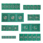 30PCS PCB Board Kit SMT To DIP Adapter Conversion Board Diy Electronic Assorted Set FQFP32 QFN48 SOP8 16/24/28 PCB