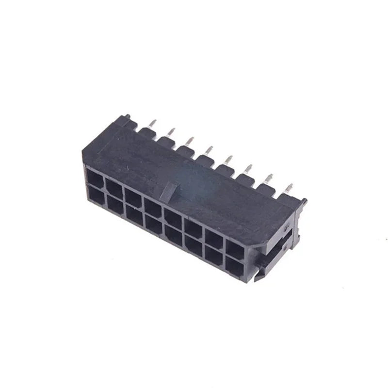 10pcs 3.0mm Wafer Micro-Fit 3.0 Connector PCB Male Header Straight 2 4 6 8 10 12 14 16 18 20 22 24 Pin Board Solder 43045