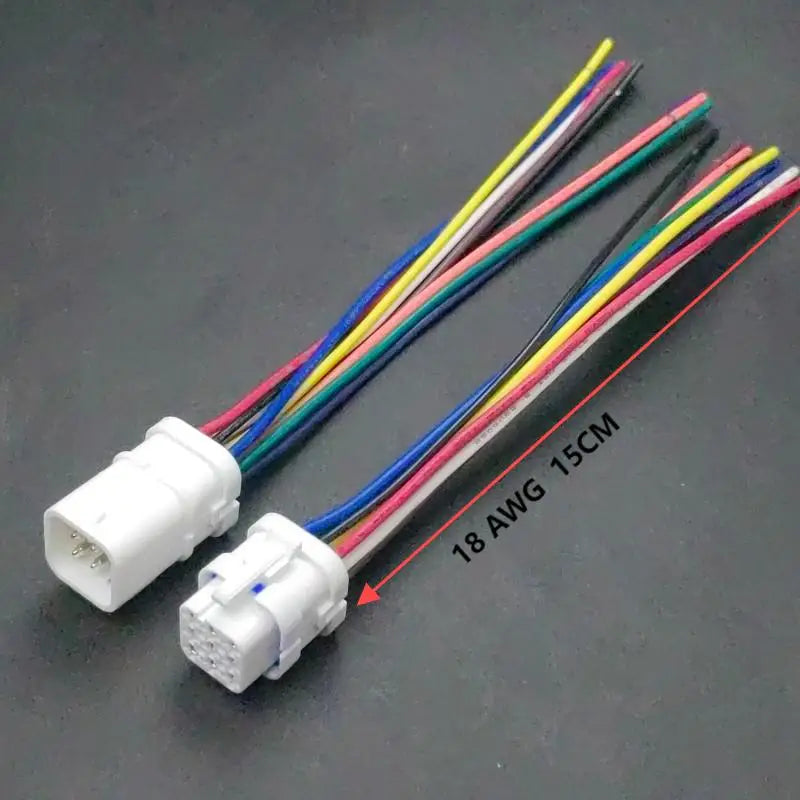 2P, 3P, 4P, 6P, 9P. 1.8 mm waterproof connector plug and socket with cable, JST, JWPF, automotive connectors