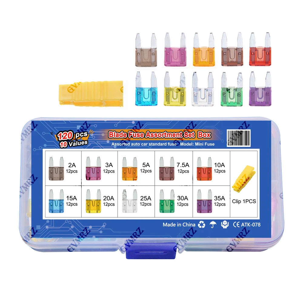 Car Blade Fuse Kit Fuses Automatic Truck Blade The Fuse Insurance Insert Insurance of Xenon Piece Lights Auto Accessories box