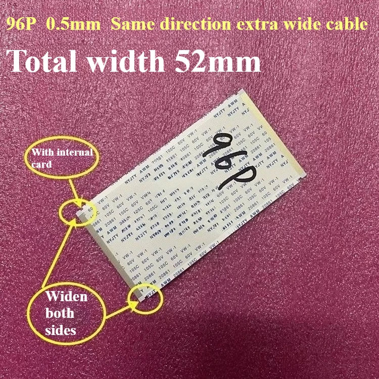 1PCS AWM 20706/20861 Flexible Flat Cable, Gold-Plated FFC FPC 0.5mm Pitch 40-96Pin 105C 60V VW-1 Ribbon Cable