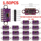 1-50PCS VL53L0X Time-of-Flight (ToF) Laser Ranging Sensor Breakout 940nm 3-5V GY-530 VL53L0X V2 Laser Distance Module IIC