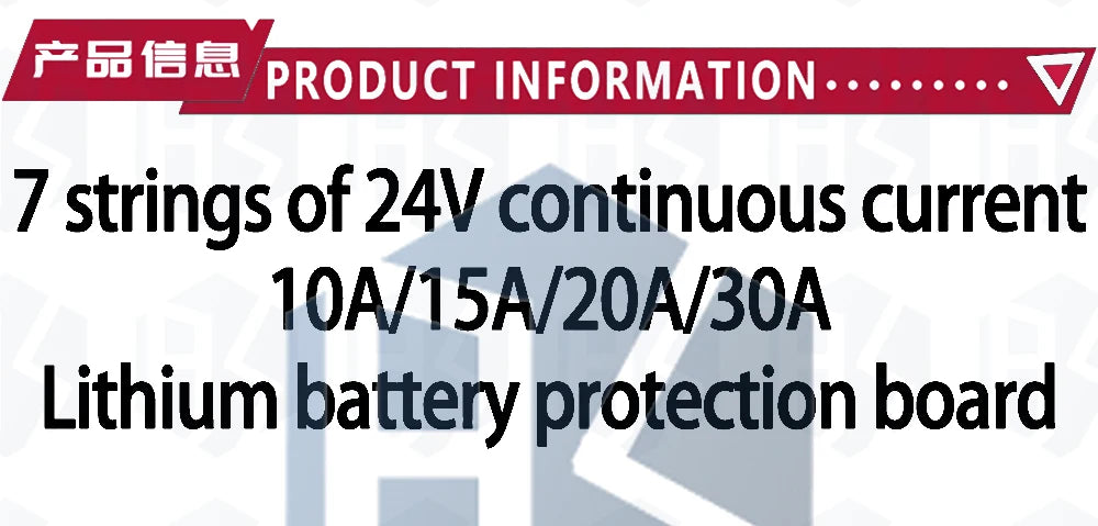 1~5PCS BMS 7S 24V 10A 15A 20A 30A Li-ion 18650 Battery Charge Board With Balance Function Short Circuit / Temperature Protection