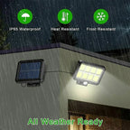 3/2/1Pcs Solar Sensor Split Wall Lamp 3 Mode Waterproof Motion Garden Street Lights Solar Lamp Garden Light 160/120/100COB