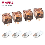 1Pcs Waterproof Automotive Relay DC 12V 24V 100A 4Pin 5Pin SPDT Car Control Device Car Relays DC 24V High Capacity Switching