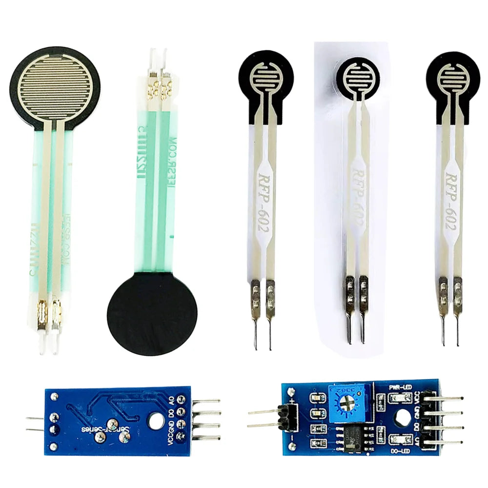 FSR402 RFP602 Resistive Film Pressure Sensor Robust 10 Million Actuations Force Sensitive Resistor Pressure Switch 1KG 2KG 5KG
