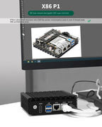 CPU Intel N3700 mini host 6W low power consumption X86-P1 soft routing quad core quad thread