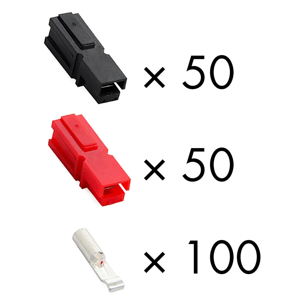 10Pcs SB30 Powerpole  Plug DC Connector High Current 30A 600V Flame Retardant Interlocking Terminals Quick Disconnect