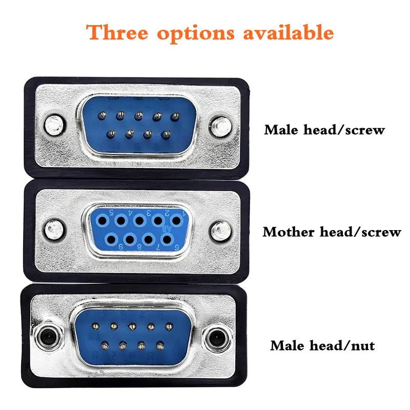 1.5m Serial Port Cable USB to RS232 Serial Port Cable DB9 Pin Serial Port Converter Male and Female COM RS232 Converter