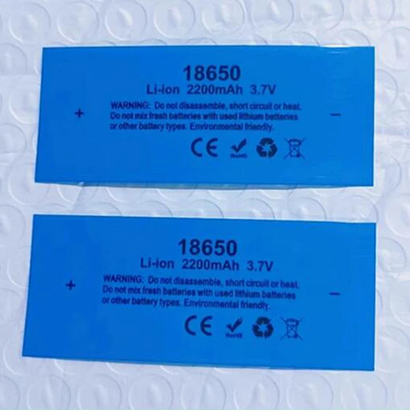 18650 Battery Packaging PVC Heat Shrinkable Film Lithium Battery Insulation Sleeve Shrink Skin Packaging Tube Packaging