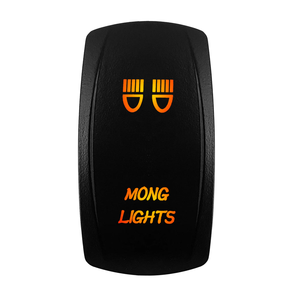 12V-24V Orange Led Rocker Switch Waterproof 20A Amber Light SPST DPDT Toggle Key for Car Boat ATV Camper Motorhome Auto Machine