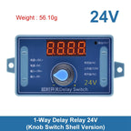 DC 5V 12V 24V 10A Adjustable Time Delay Relay Module 32 Modes LED Digital Timming Trigger Timer Control Switch Pulse Cycle