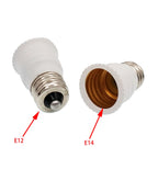 10pcs E14 EU Candelabra to E12 Chandelier Candle LED CFL Halogen Lamp Holder Bulb Base Light Socket Adapter Converter CE Rohs