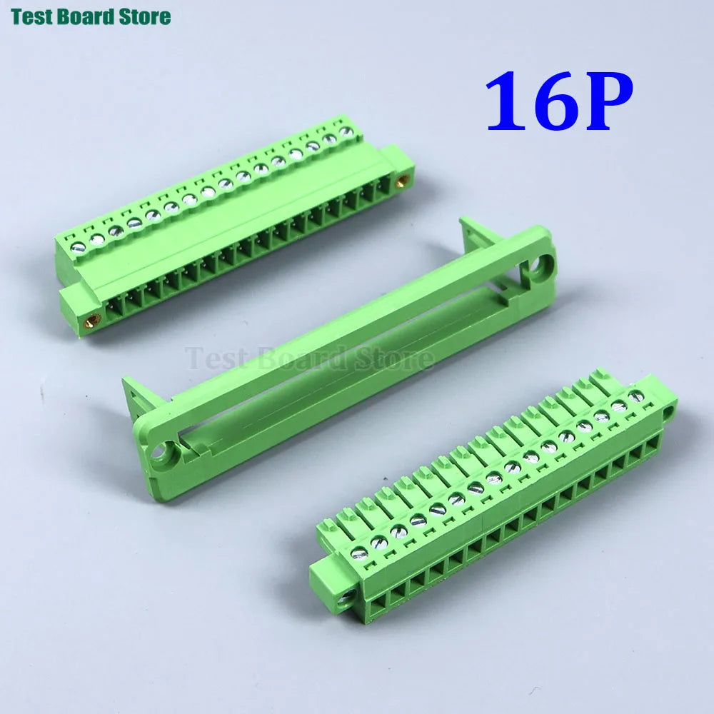 1Set 15EDGWC Pitch 3.81mm 2P/3P/4P/5P/6P/7P/8P/9P/10P/12P/16P/24P Pluggable Terminal Block Connector