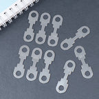 New 10Pcs 30A-150A 32VDC Small Fuse Sheet Automotive Car Flat Zinc Sheet For Car Fuse Round Hole Insert Fuse Auto Parts