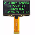2.42 2.4 Inch Blue White Yellow 128x64 OLED Display Module 8Bit-6800/8080 SPI Serial I2C IIC Interface 24PIN 2864ASWP SSD1309
