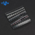 350PCS Diode Transistor Assorted Kit 1N4148 M1 M7 S9012 S9013 S9014 S9015 S9018 S8550 S8050 2N2222 2N3904 SOT-23 PNP/NPN
