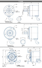 Single-turn Encoder RS485 Multi-turn Rotary Differential Absolute Value Magnetic Encoder