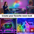 Smart Rgb Neon Led Strip Waterproof 24V Flex Neon Rope Light Plug 5 10M 15M 20M 30M Music Sync App Control Party Room Decor Tape