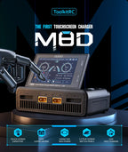 ToolkitRC M8D 1600W 50A Charger DC Balance Touch Screen 65W Fast Charge Dual Channels for 1-8S Lipo Battery For Rc FPV Drone Car