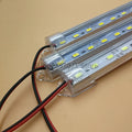 5pcs*50cm Factory Wholesale DC12V 24V SMD 5730 5630 LED Hard Rigid Strip Bar Light Aluminium Shell +PC Cover LED Bar Light 5730
