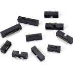 10Pcs IDC Box Headers PCB Connector 1.27mm 2.0mm 2.54mm Pitch Double Row DC3 Male Socket Straight Idc Headers for Electronics