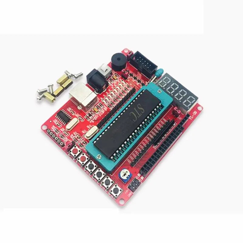 8051 Development Board STC89C52 Industrial Grade Microcontroller C51 USB Programmable MCU Controller System Board LED Marquee