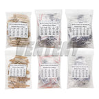 150PCS/300PCS 1W 2W 3W 5W 30Values Carbon Film Resistor Assortment Kit 5% Resistance Set 0.1R-750R 1K-820K ohms DIY Pack