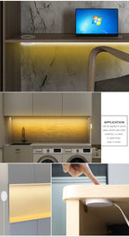 Touch Dimmer and Hand Sweep Induction Switch Flexible COB LED Strip Light 12V 320 LEDs/M LED Light Tape Bedroom Kitchen Lighting